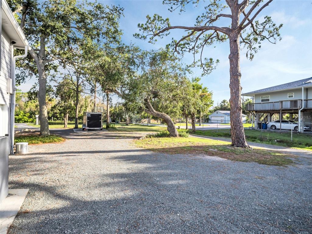 4915 S Road New Port Richey, FL 34652 - Photo 67 of 93 a view of swimming pool with outdoor seating and a lots of trees