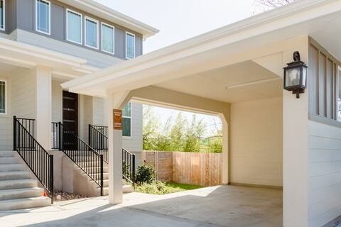 a view of a house with a street