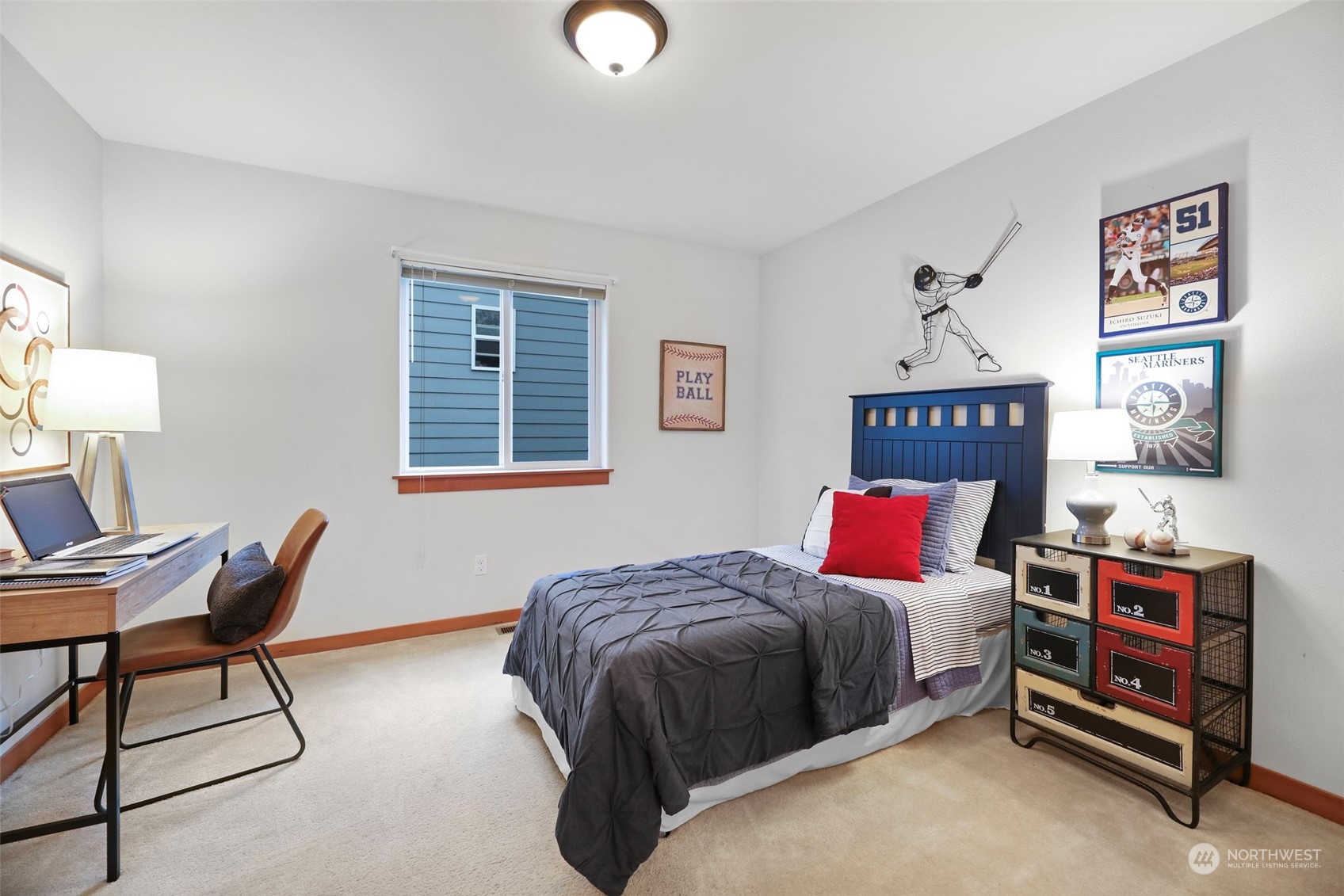 910 209th Street Southeast Bothell, WA 98021 - Photo 22 of 28 a bedroom with a bed and a workspace