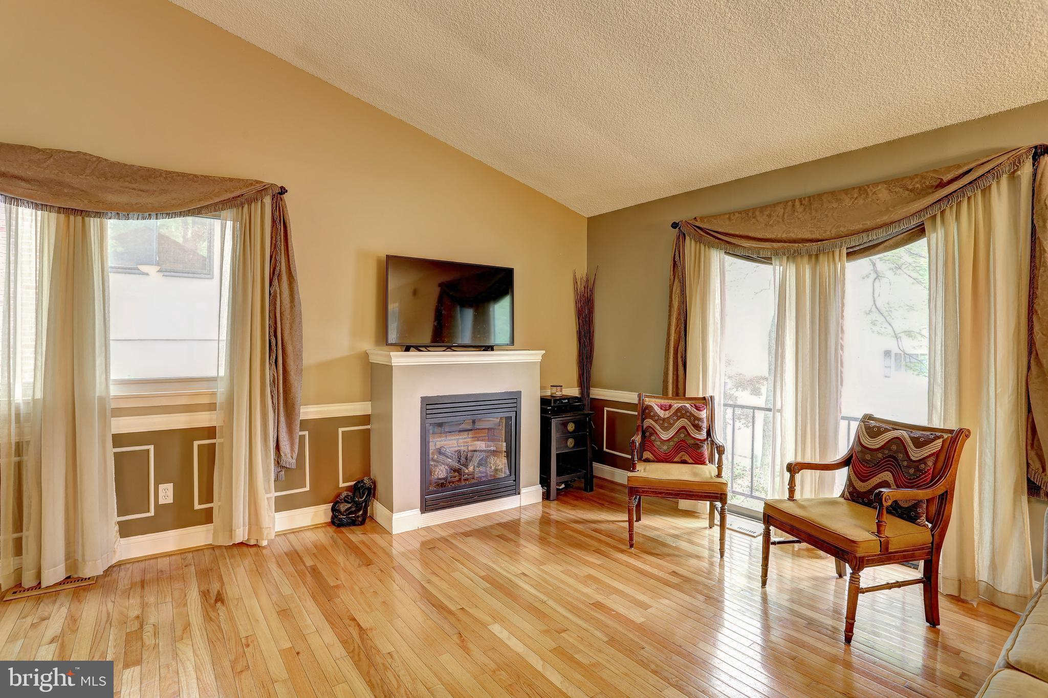 5401 Lightning View Road Columbia, MD 21045 - Photo 8 of 36 Living Room offers Gas FP, Vaulted Ceiling