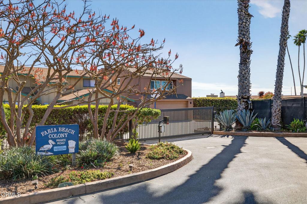 4229 Faria Road Ventura, CA 93001 - Photo 38 of 47 a sign board with a yard and potted plants