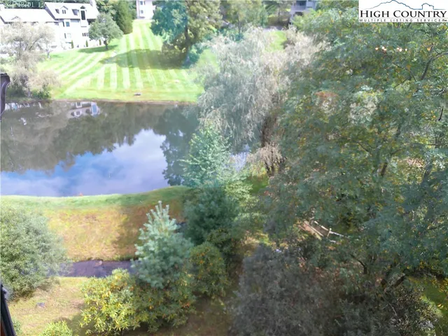 a view of lake from a yard