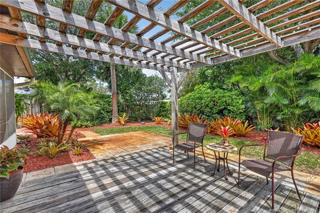 330 Southwest Winnachee Drive Stuart, FL 34994 - Photo 33 of 49 Deck with Pergola.