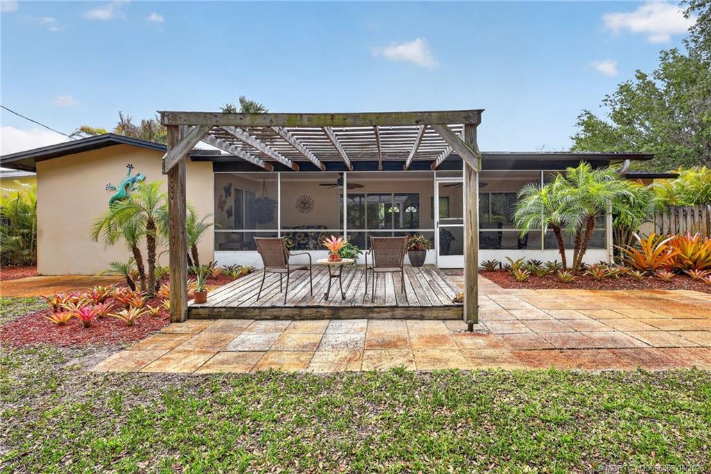 330 Southwest Winnachee Drive Stuart, FL 34994 - Photo 37 of 49 Deck with Pergola.