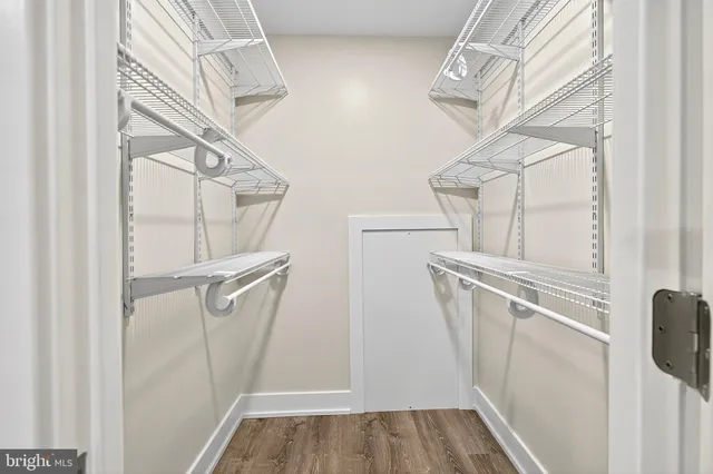 a view of walk in closet