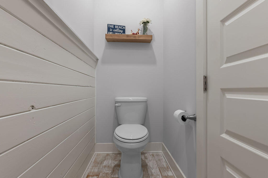 10 York Ln Inlet Beach, Unit B Inlet Beach, FL 32461 - Photo 19 of 46 a bathroom with a toilet and a sink