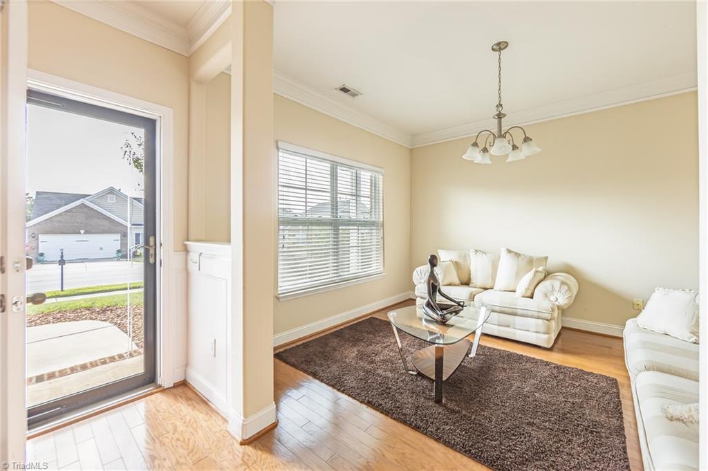 3437 Core Avenue High Point, NC 27265 - Photo 2 of 30 Front Door w/Dining Room to the right. Currently being used as a sitting room.