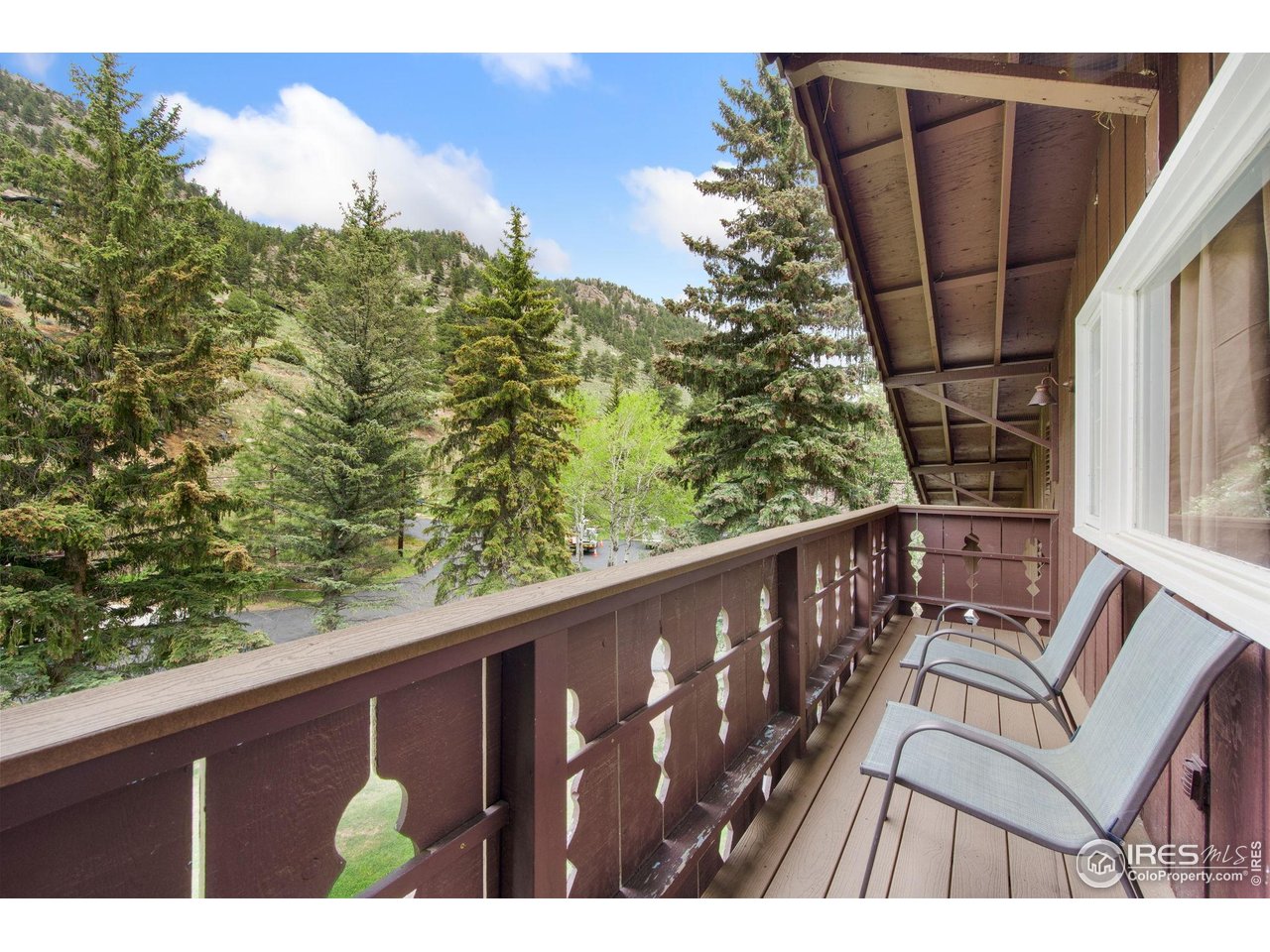 2760 Fall River Road, Unit 228 Estes Park, CO 80517 - Photo 22 of 37 3rd floor deck overlooking river!