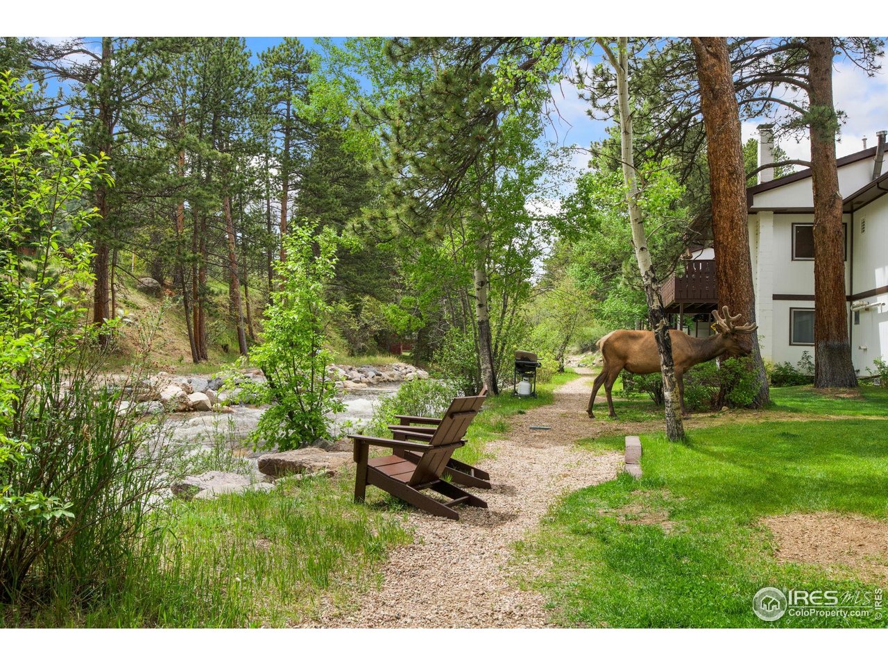 2760 Fall River Road, Unit 228 Estes Park, CO 80517 - Photo 31 of 37 Enjoy relaxing by the river