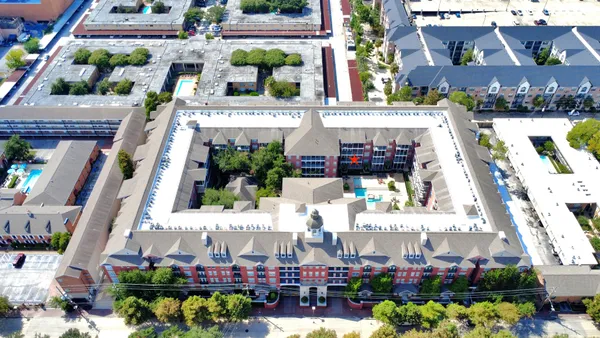 a view of building with outdoor space