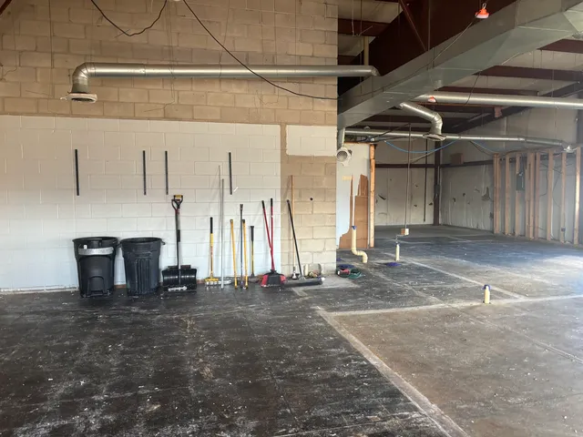 a view of storage and utility room