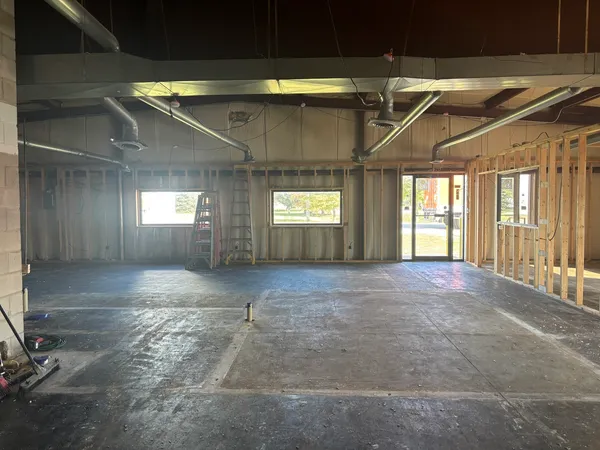 a view of a door of the house