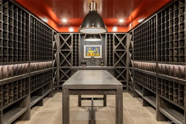 a dinning table with chairs