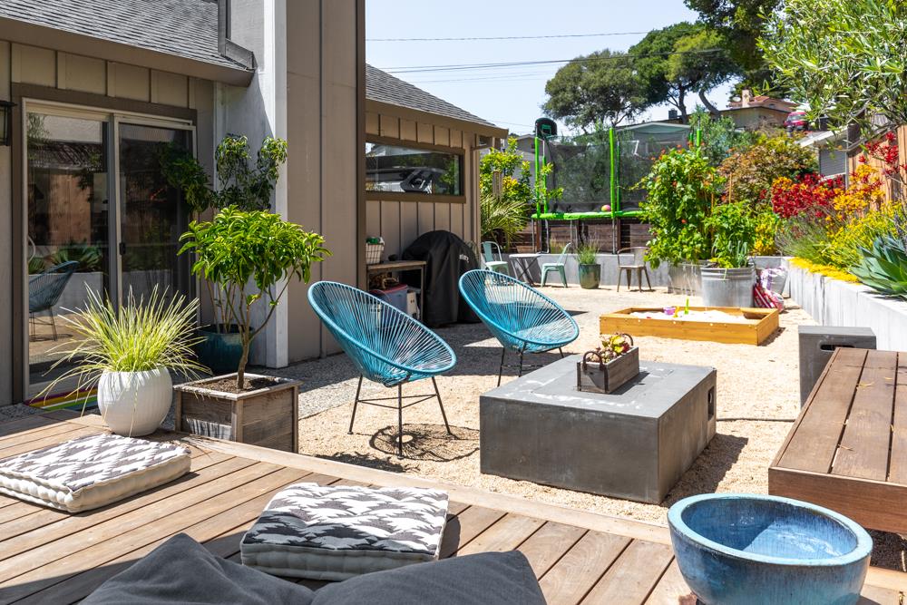 220 Aptos Beach Drive Aptos, CA 95003 - Photo 18 of 21 a view of a patio with couches chairs and potted plants