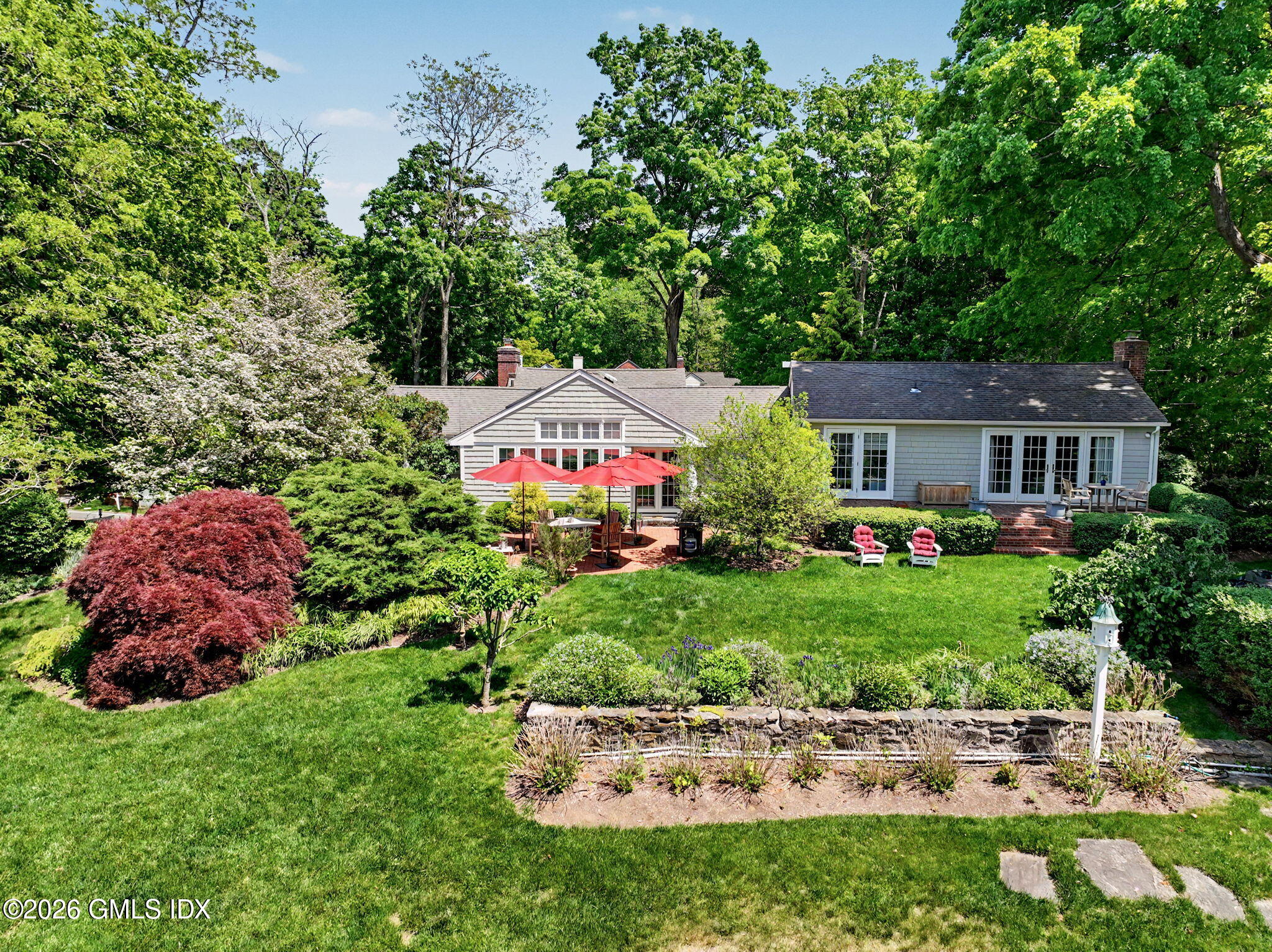 208 Bedford Road Greenwich, CT 06831 - Photo 18 of 26 208 Bedford back drone
