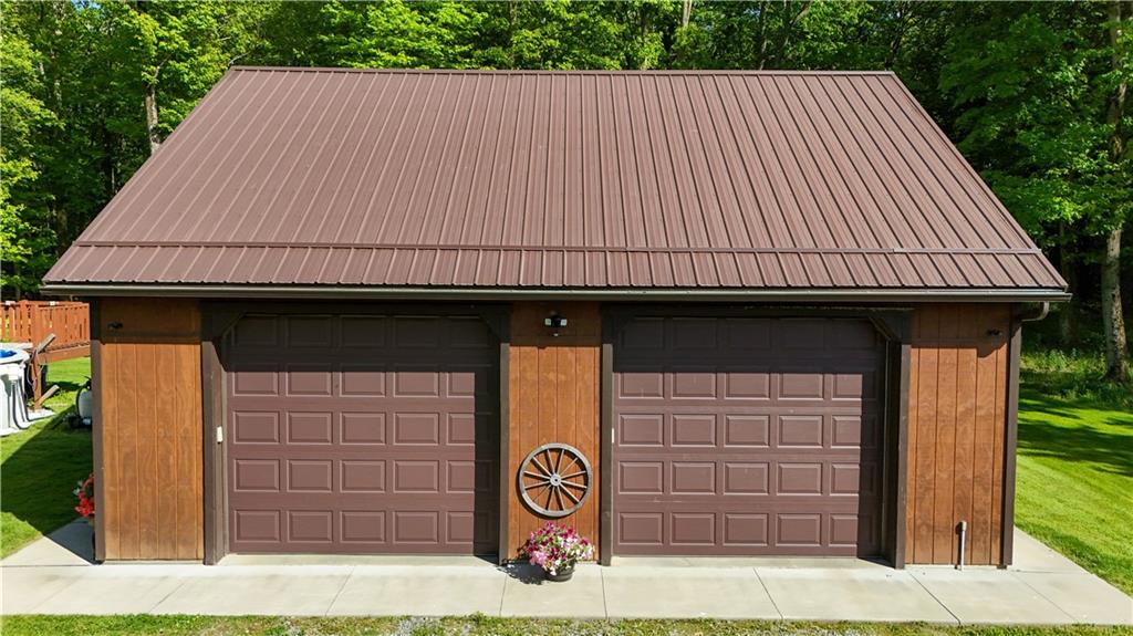 376 Urey School Road Sandy Lake, PA 16145 - Photo 3 of 48 Large 2 car garage with electric and a loft