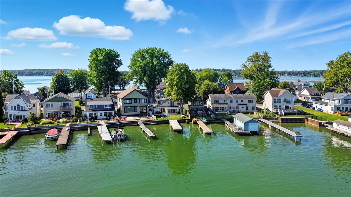 8593 Greig Street Sodus, NY 14555 - Photo 42 of 43 Aerial view showcasing private dock and stunning l