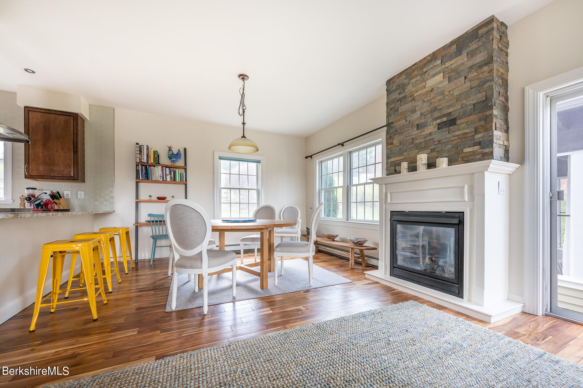 8 Castle Hill Road Stockbridge, MA 01262 - Photo 11 of 46 a view of a livingroom with furniture window and wooden floor