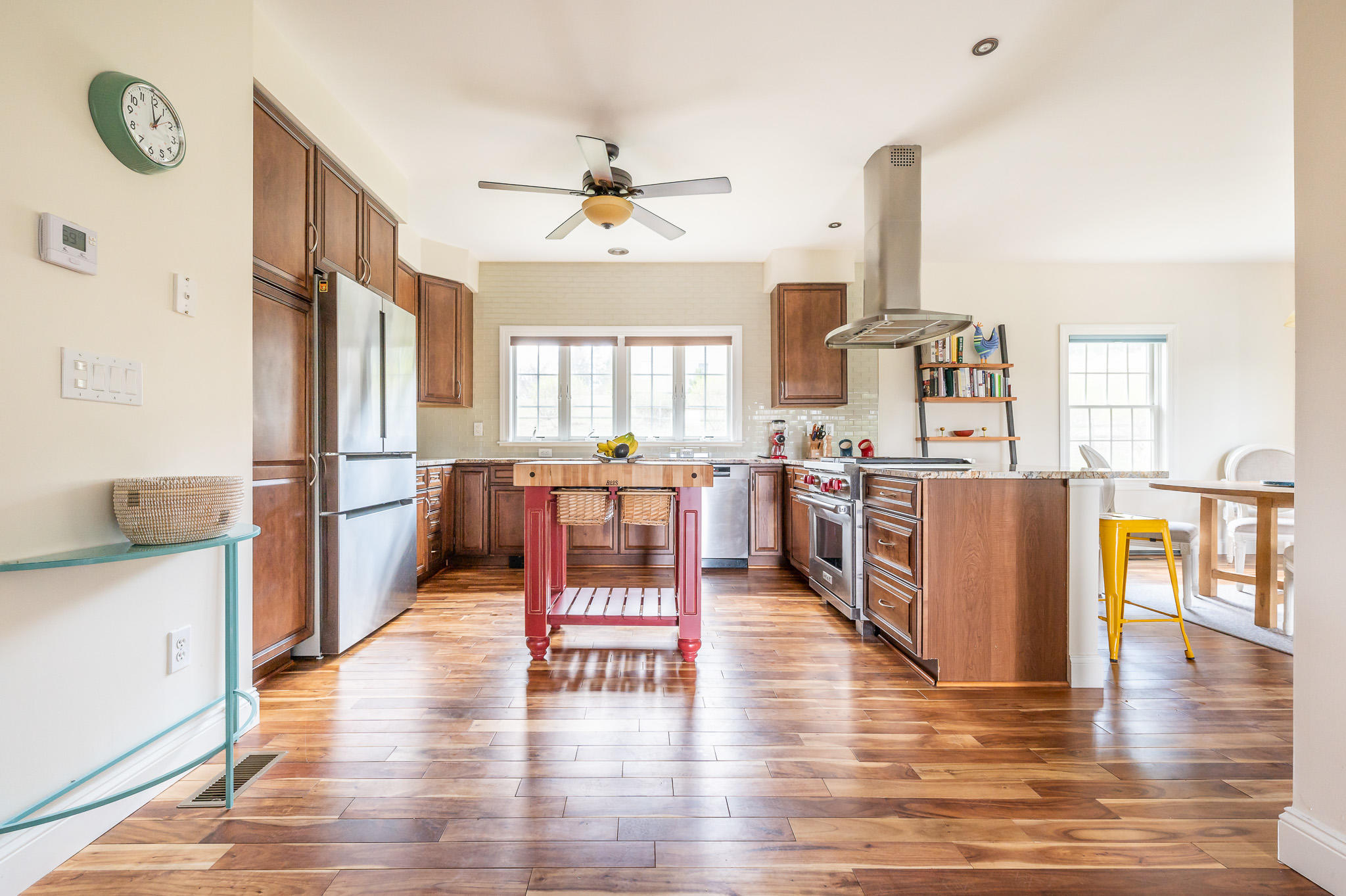 8 Castle Hill Road Stockbridge, MA 01262 - Photo 14 of 46 a living room with stainless steel appliances furniture and a wooden floor