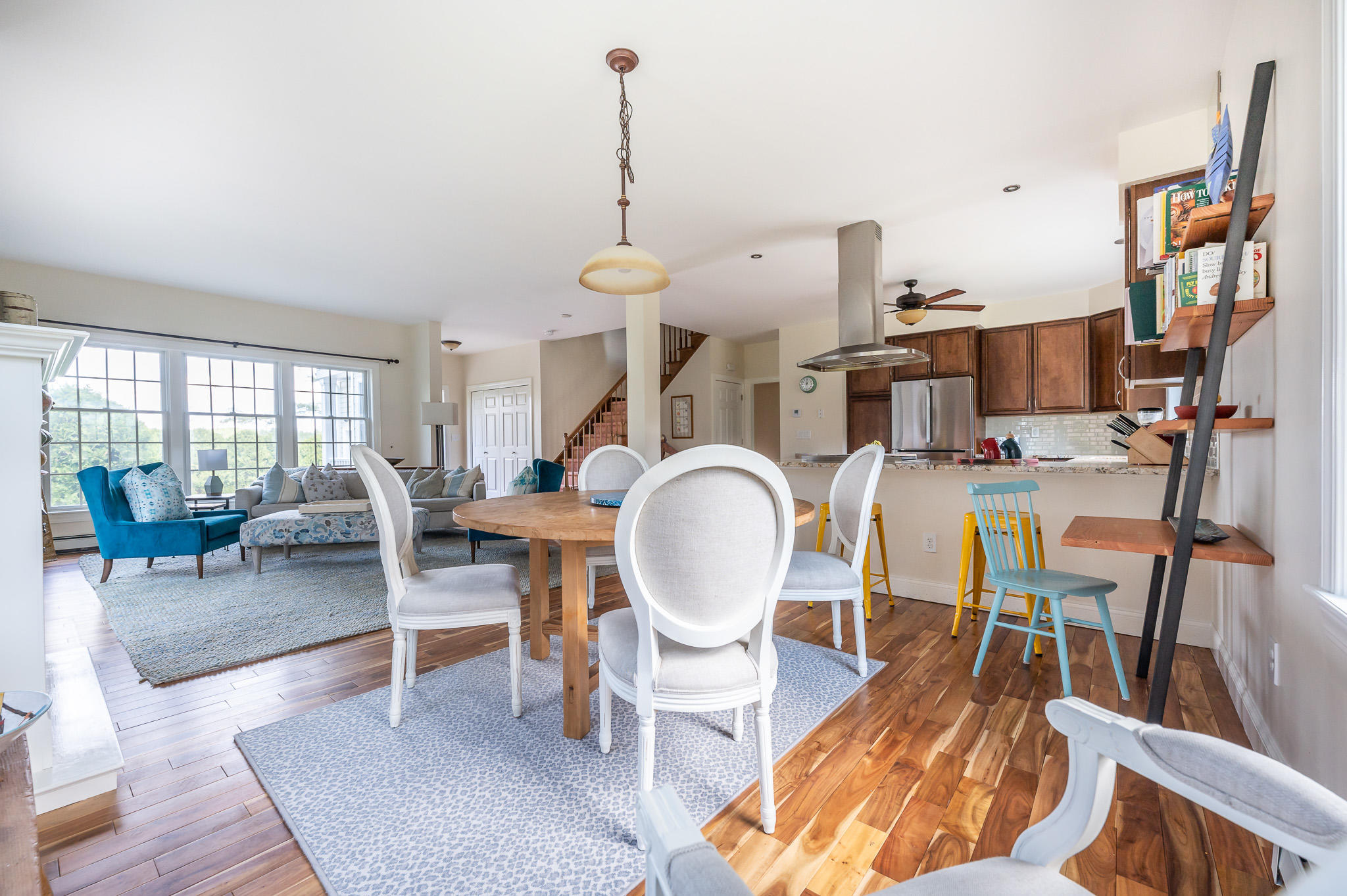 8 Castle Hill Road Stockbridge, MA 01262 - Photo 15 of 46 a living room with furniture a rug and white walls
