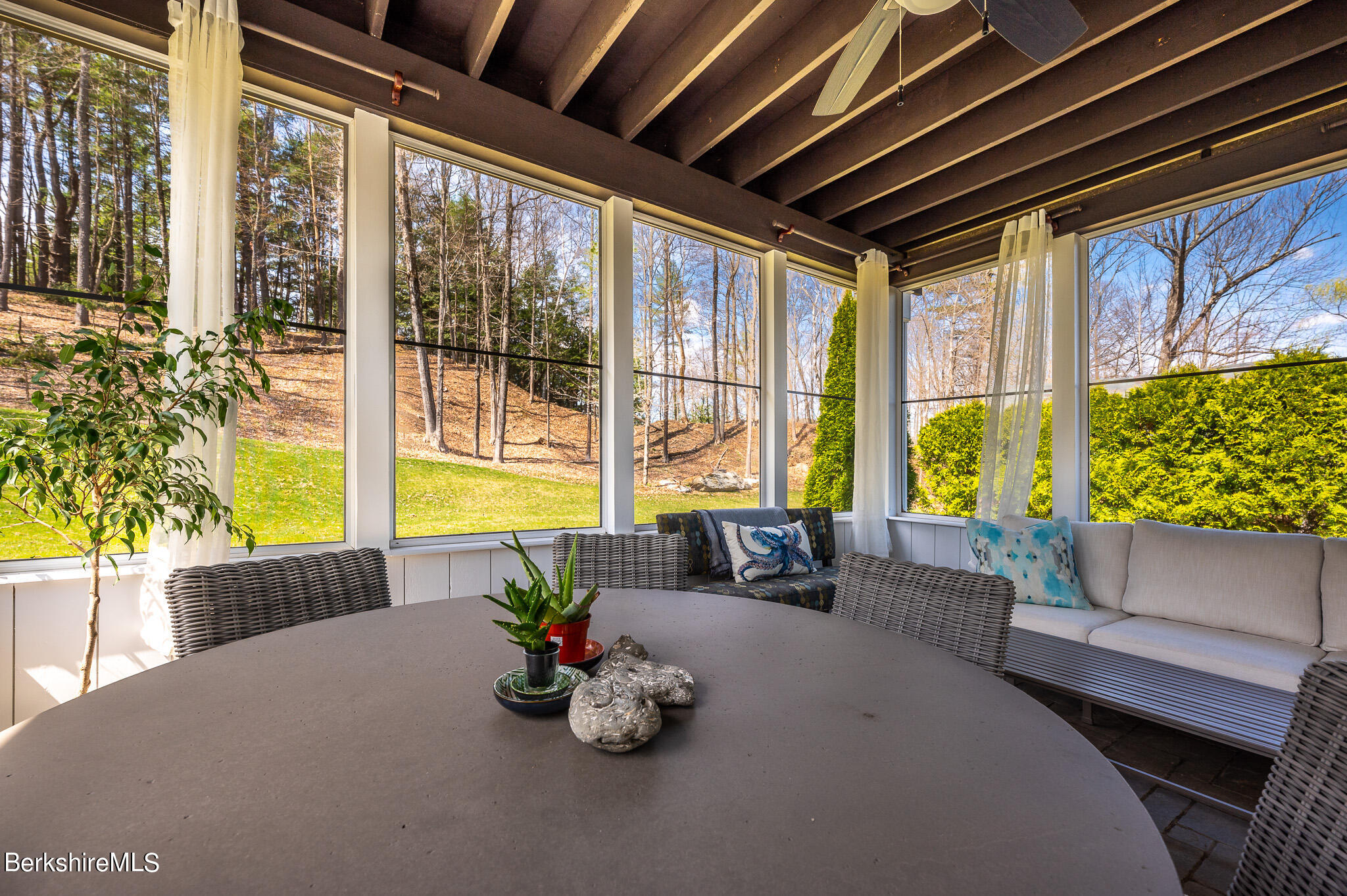8 Castle Hill Road Stockbridge, MA 01262 - Photo 19 of 46 a living room with furniture and a large window