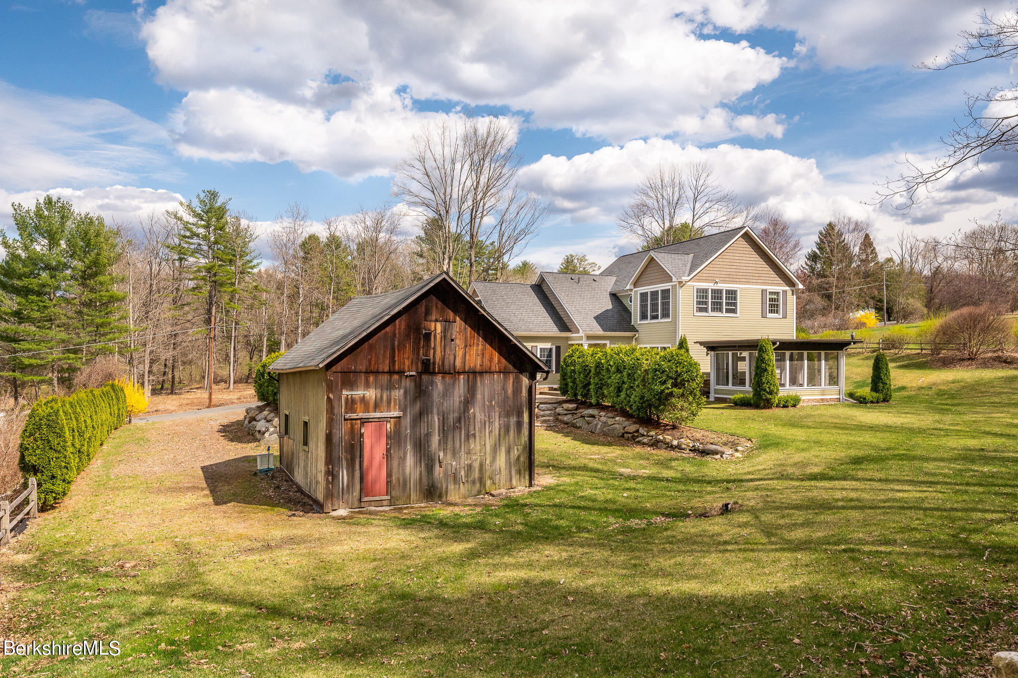 8 Castle Hill Road Stockbridge, MA 01262 - Photo 3 of 46 a view of a house with pool and sitting area