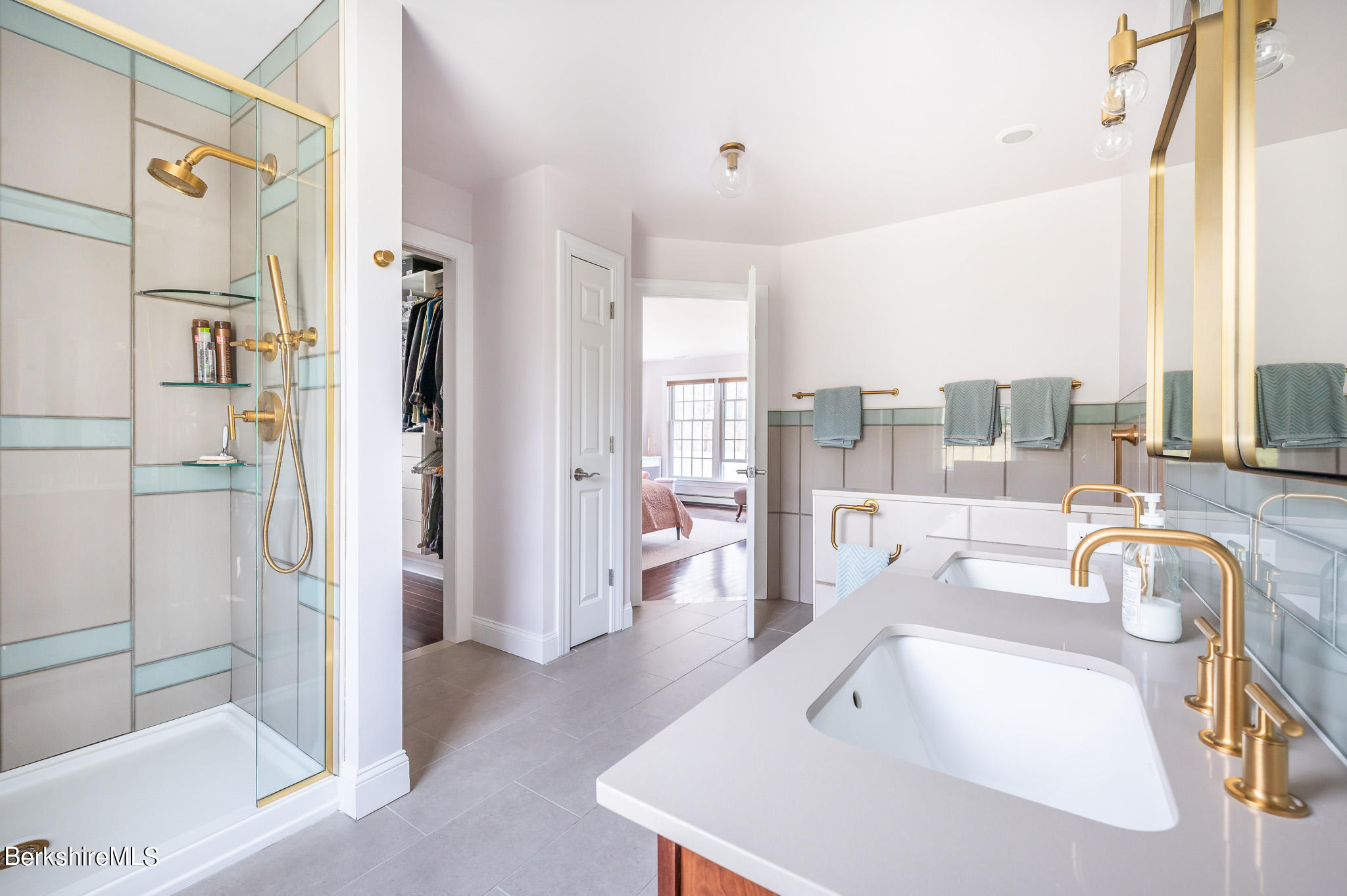 8 Castle Hill Road Stockbridge, MA 01262 - Photo 27 of 46 a en suite bathroom with a tub sink and shower