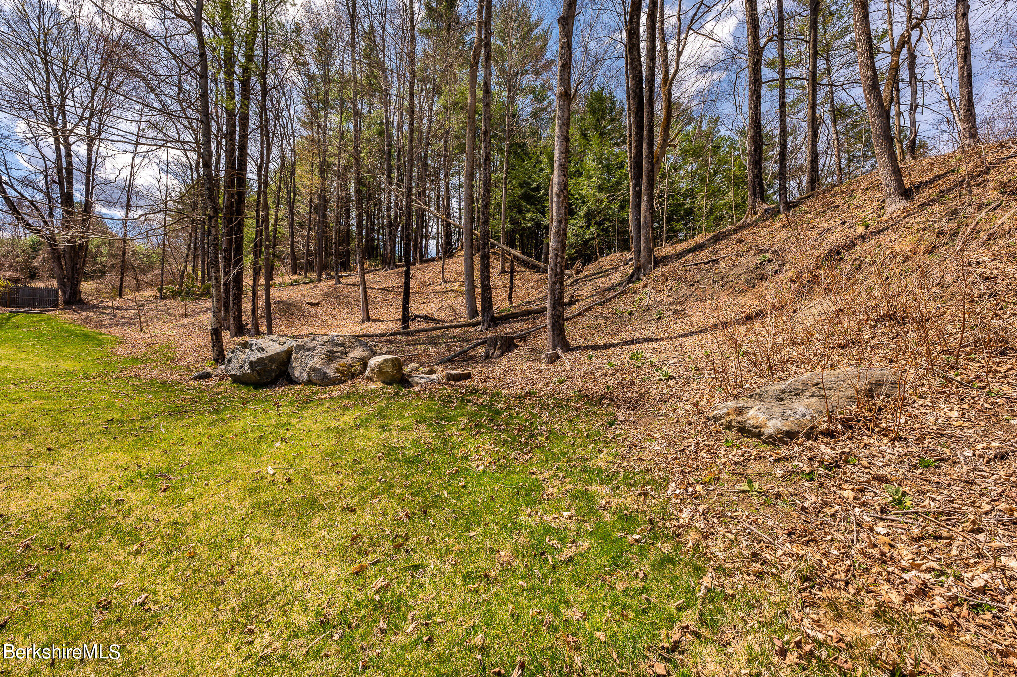 8 Castle Hill Road Stockbridge, MA 01262 - Photo 44 of 46 a backyard of a house with lots of green space