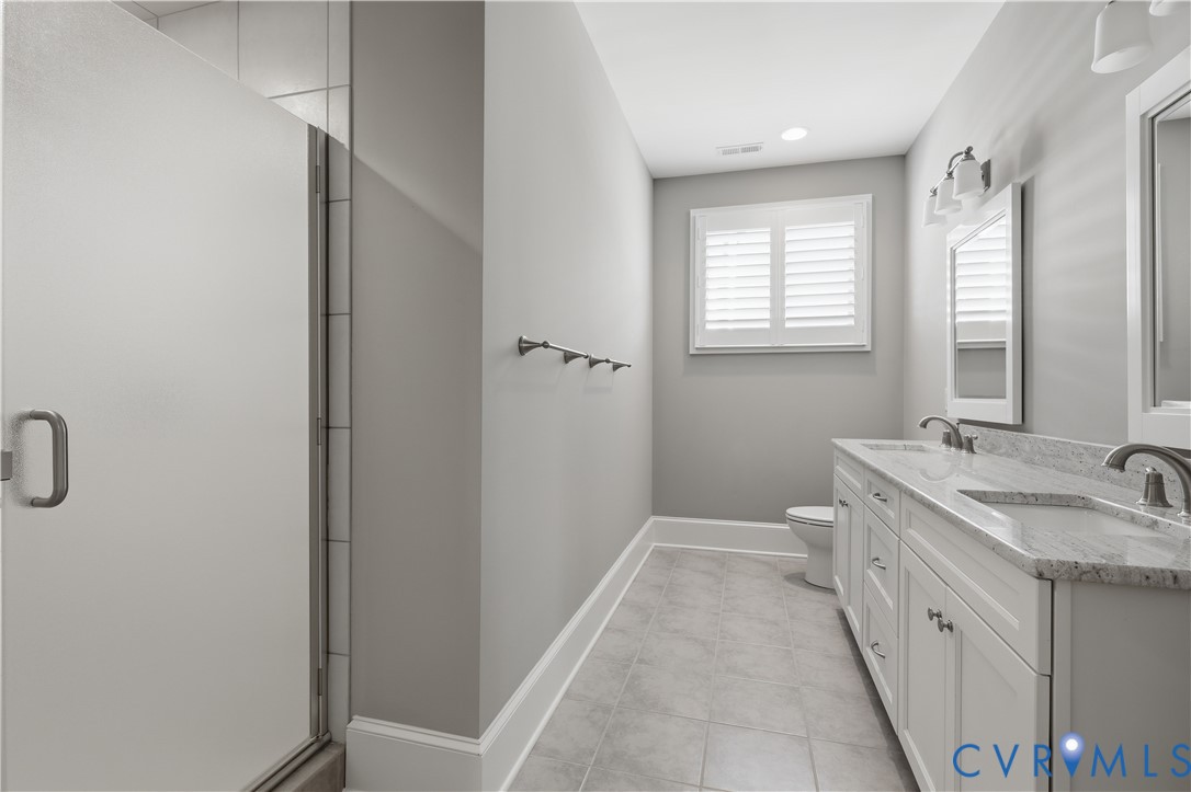 453 Bel Bridge Circle Midlothian, VA 23113 - Photo 37 of 39 Bathroom on second floor, large shower