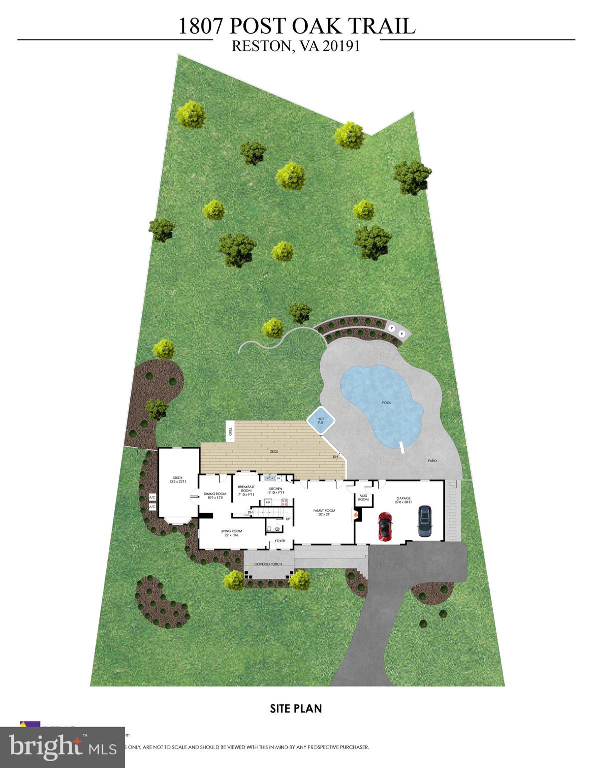 1807 Post Oak Trail Reston, VA 20191 - Photo 74 of 79 1807 Post Oak Trail Site Plan