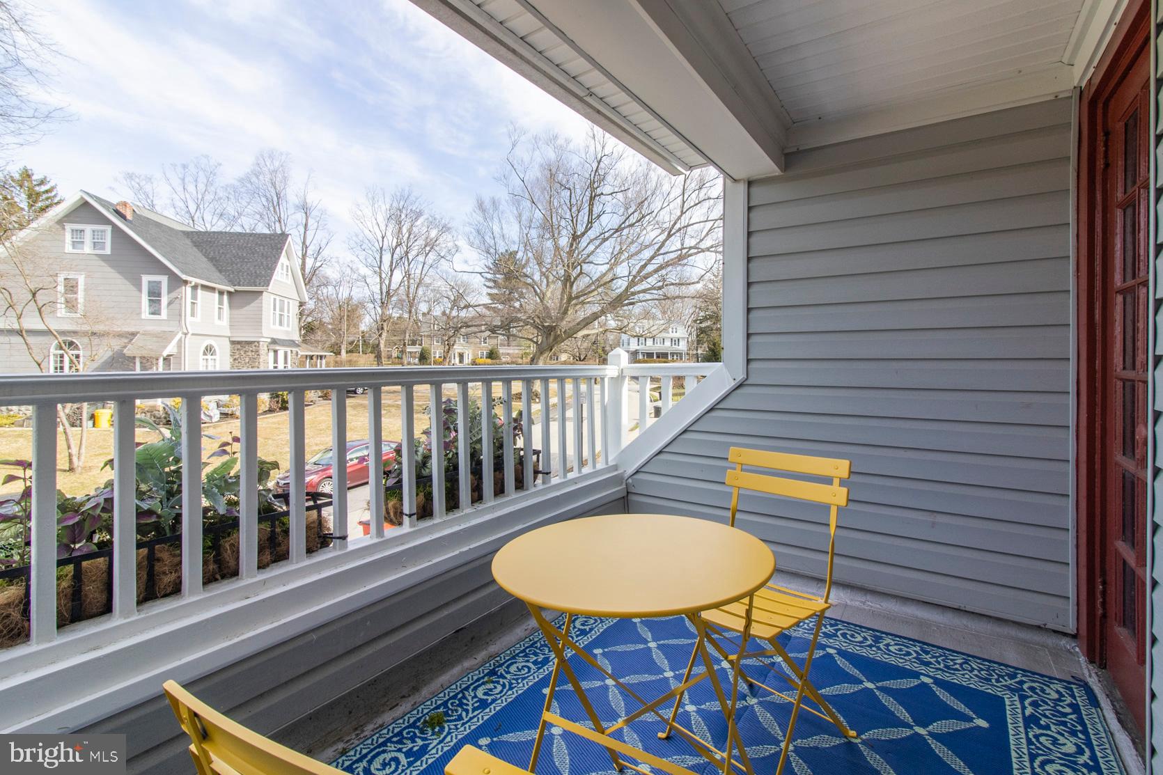 202 Stepney Place Narberth, PA 19072 - Photo 29 of 40 Balcony off Bedroom 4