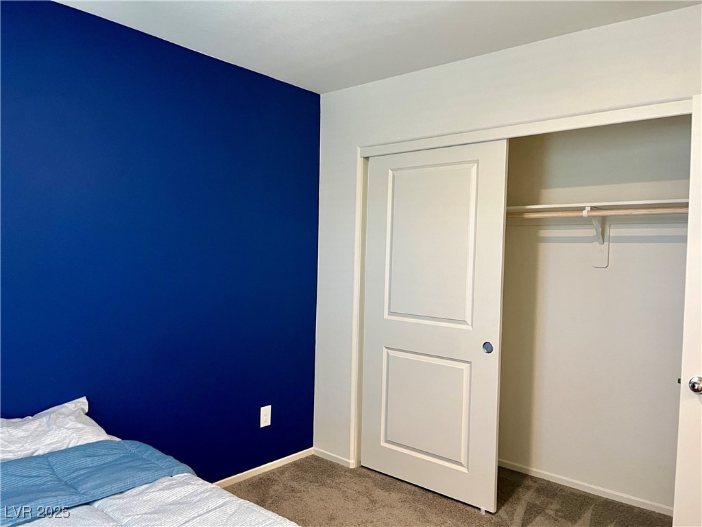 4862 Orchid Rdg Avenue Las Vegas, NV 89141 - Photo 32 of 48 Bed 3 w/ ceiling light, carpet, blinds & curtains.