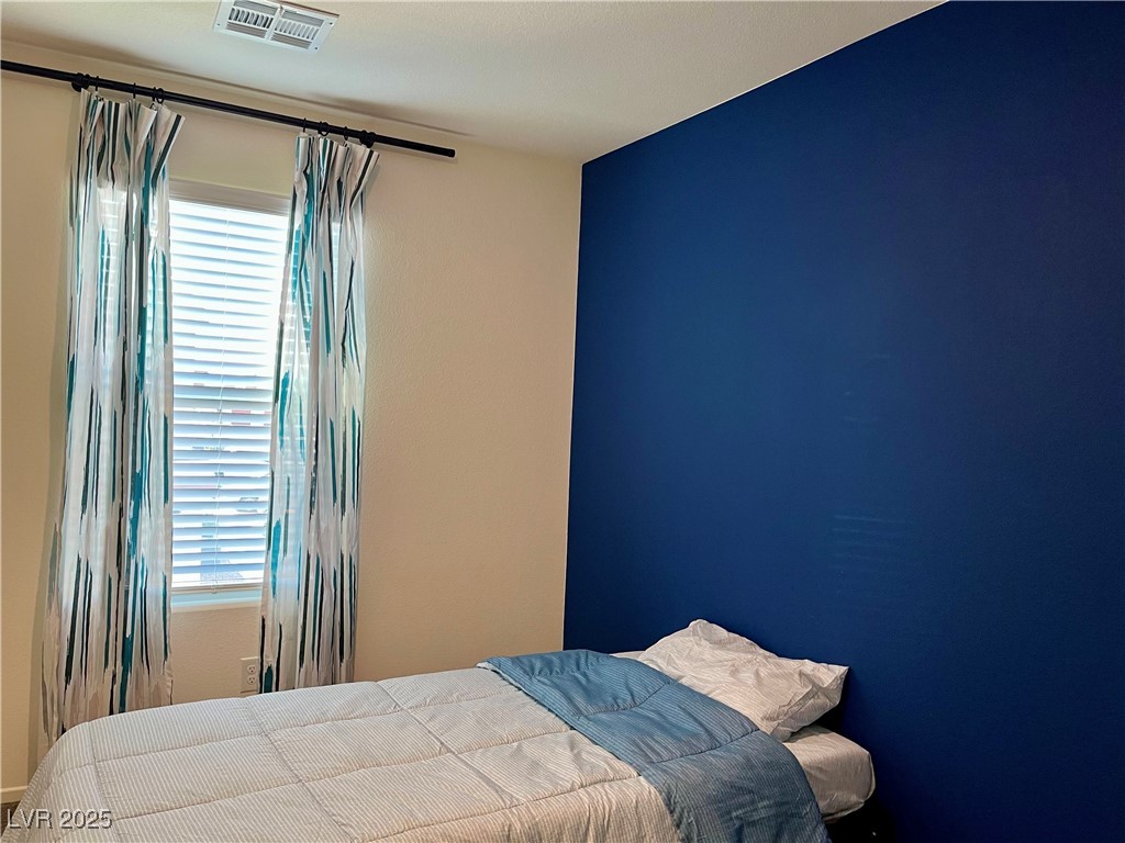 4862 Orchid Rdg Avenue Las Vegas, NV 89141 - Photo 33 of 48 Bed 3 w/ ceiling light, carpet, blinds & curtains.