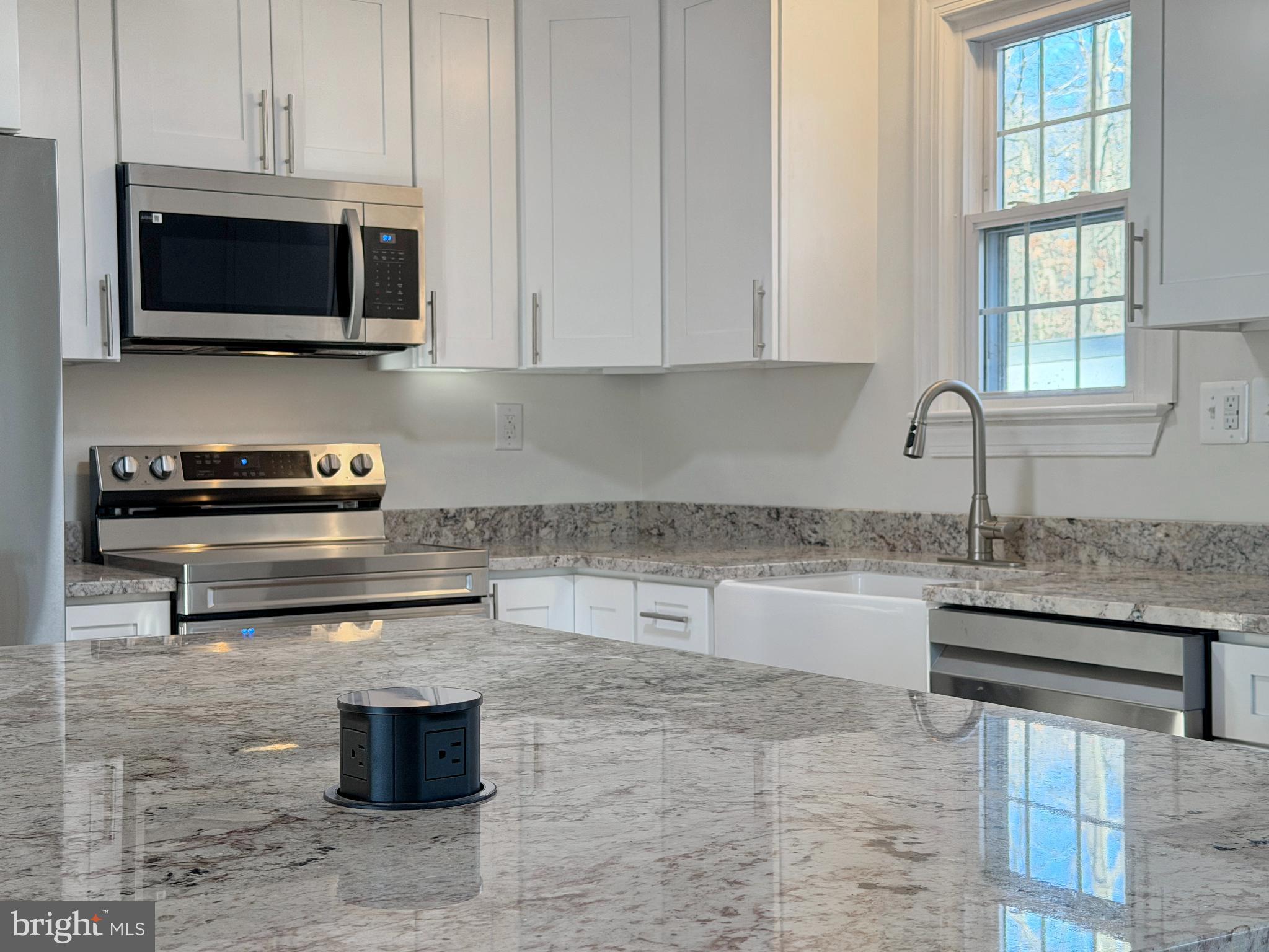 Modern kitchen with sleek finishes.