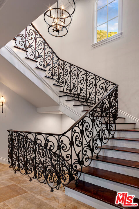 11025 Anzio Road Los Angeles, CA 90077 - Photo 11 of 34 a view of a staircase