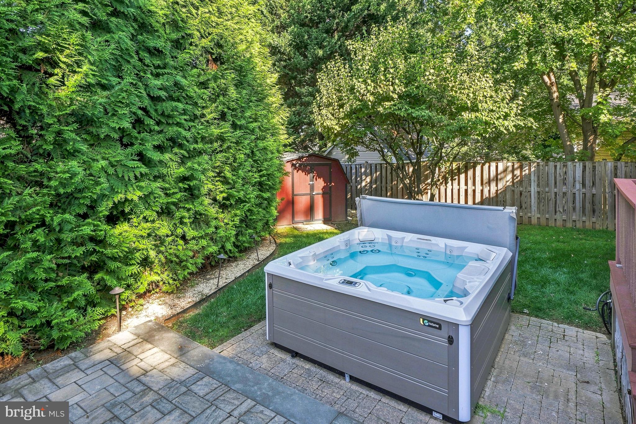 9502 Edgeley Road Bethesda, MD 20814 - Photo 35 of 46 Brand new sparkling hot tub - conveys!