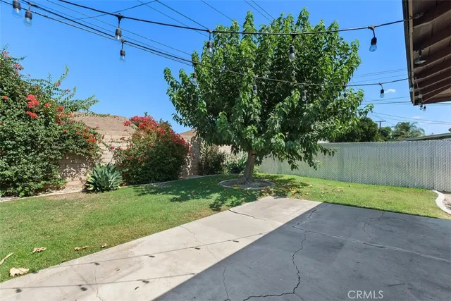 a view of backyard with green space