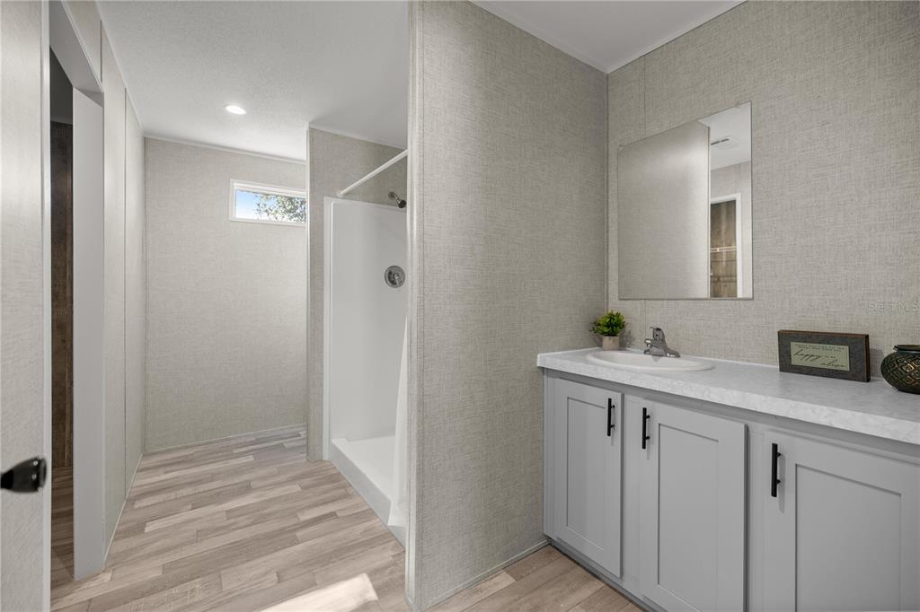 1560 Northeast 162nd Street Citra, FL 32113 - Photo 15 of 33 a bathroom with a sink and mirror