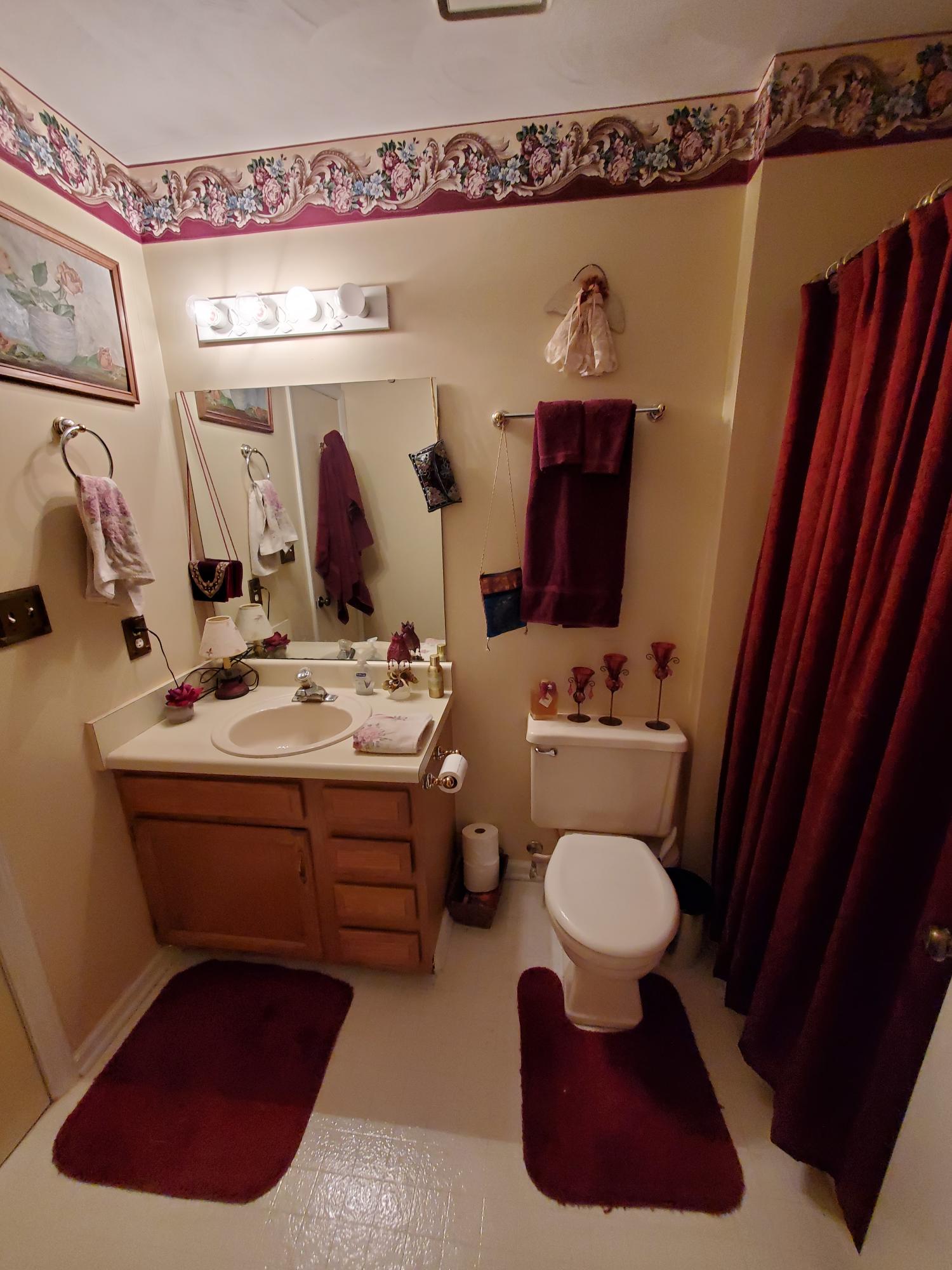3337 Forest Ridge Road Roanoke, VA 24018 - Photo 32 of 36 a bathroom with a toilet sink and mirror