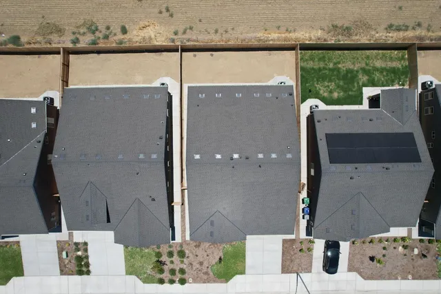 a terrace of a house with outdoor seating