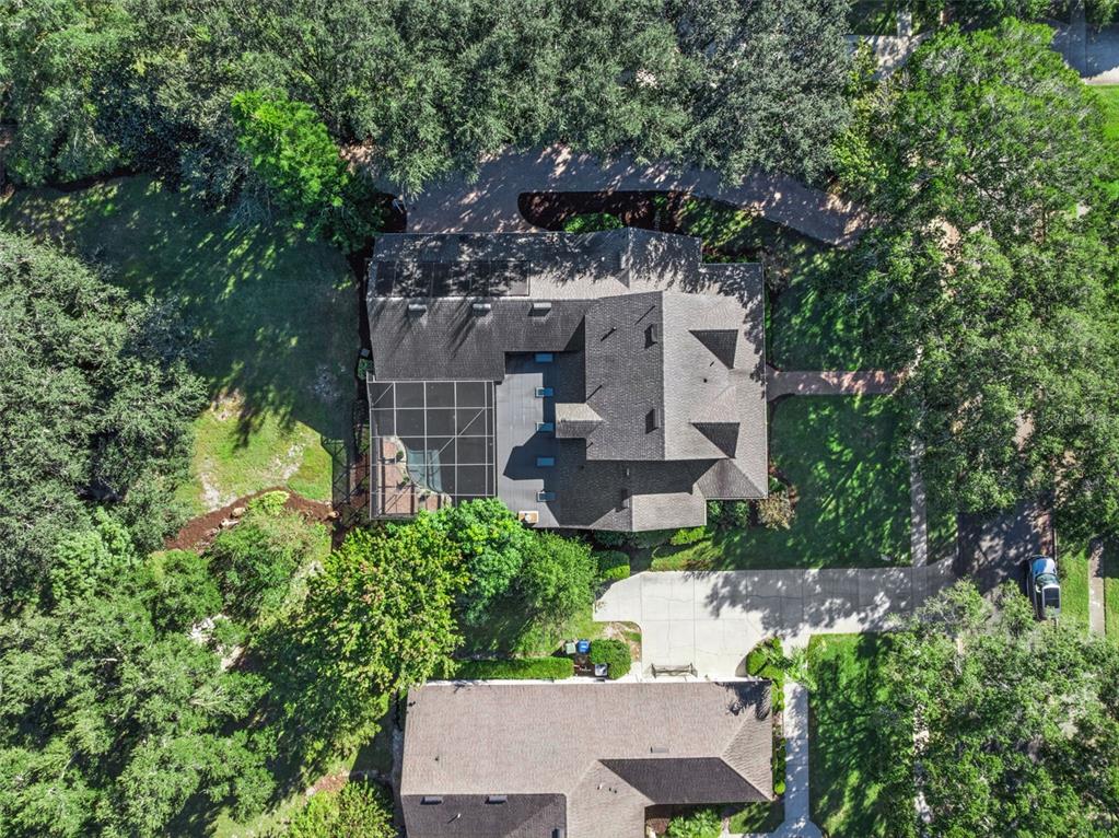 2509 Ridgewind Way Windermere, FL 34786 - Photo 34 of 39 an aerial view of a house with a yard fountain and large tree