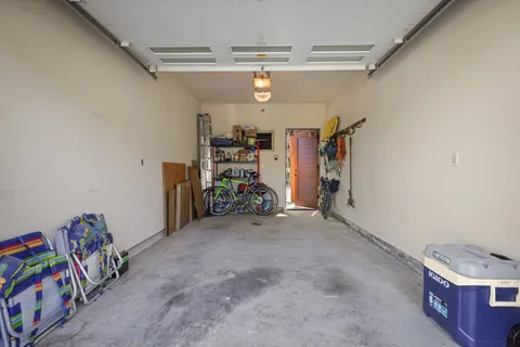 a balcony view with a seating space