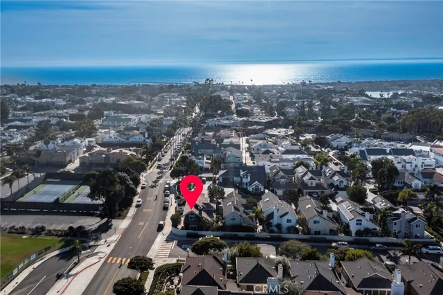 an aerial view of a city