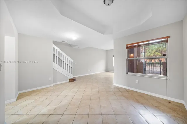 a view of an empty room