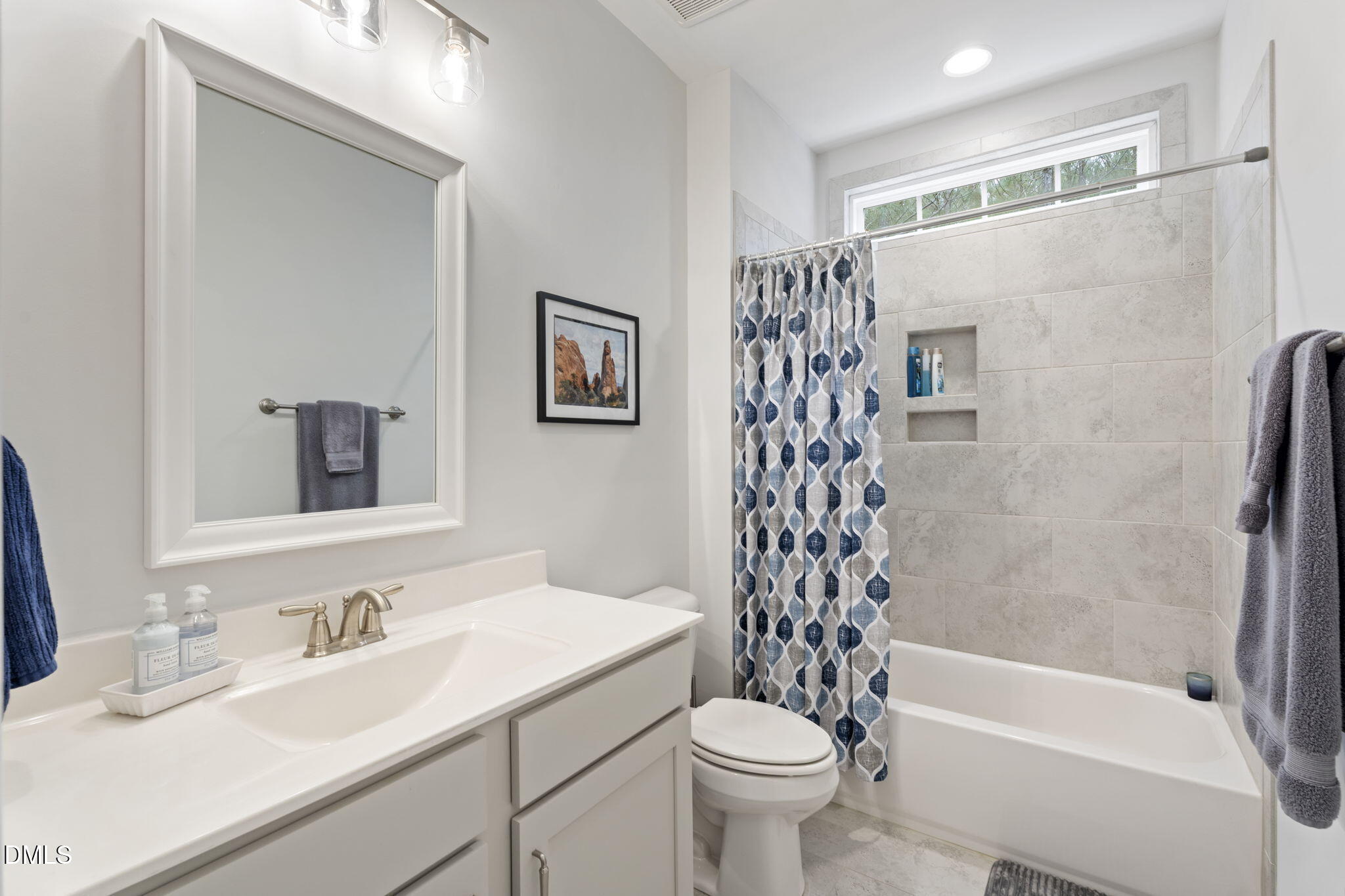 223 Colonial Ridge Drive Pittsboro, NC 27312 - Photo 24 of 47 a bathroom with a sink a toilet and a bathtub