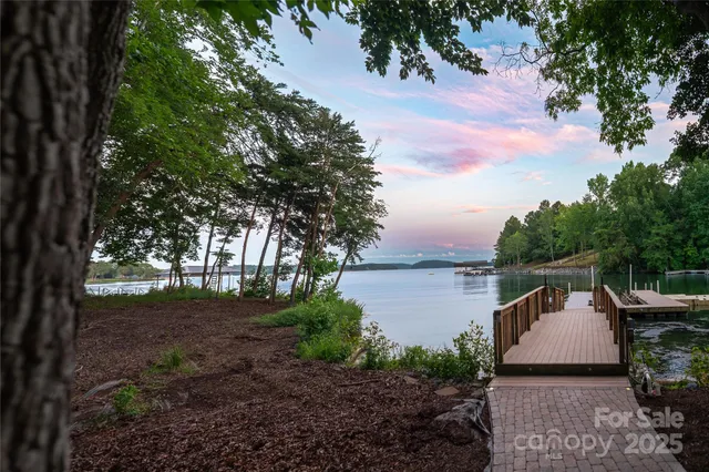 a view of a lake with mountain view