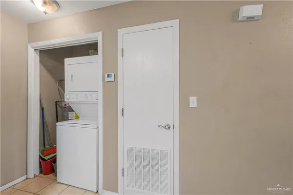 a room that has a bed in it