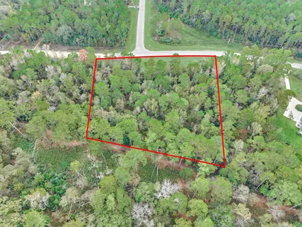 a view of a lush green field