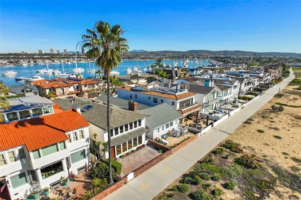 a view of a city and an ocean view