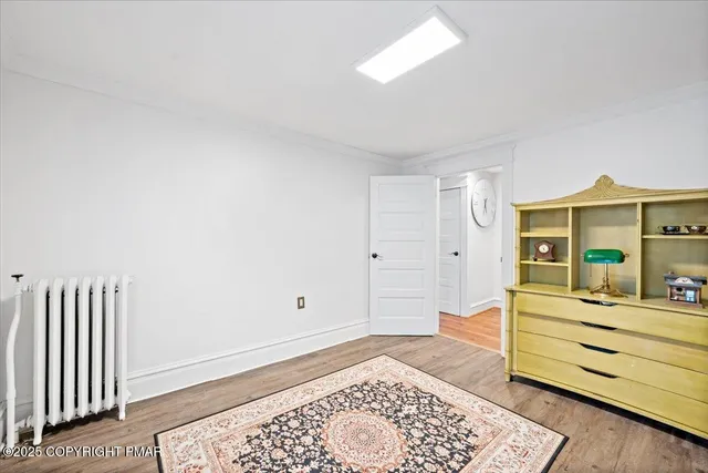 a view of a hallway with entryway